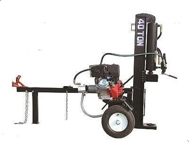 - - - Spalter Holzspalter HSA40 40t 15PS Benzin Motor Anhänger Traktor